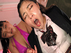 大量唾液顔面舐めレズ　サンプル画像02